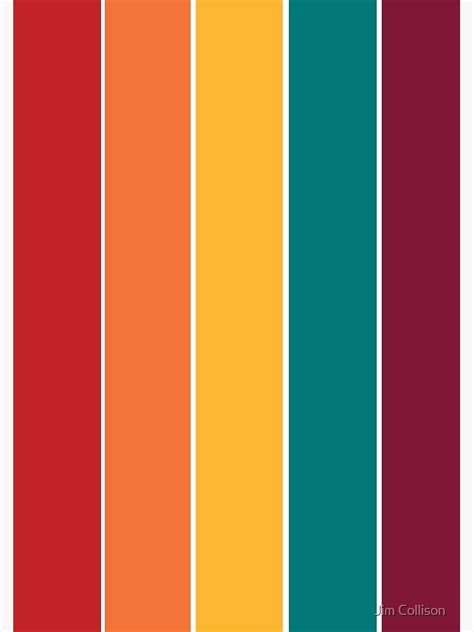 "Color Scheme: Retro" Poster for Sale by Jim Collison | Red colour palette, Color palette yellow ...