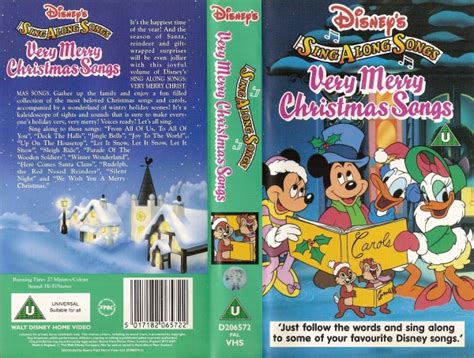 Disney Sing Along Songs VHS Very Merry Christmas Mickey Minnie Donald Daisy - www.weeklybangalee.com