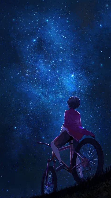 Night Sky Anime Wallpapers Aesthetic - Anime Wallpaper HD