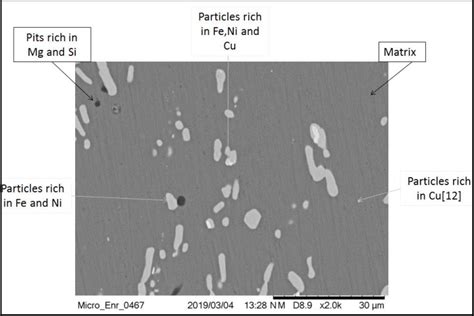 Microstructure of 2618-T851 aluminum alloy. | Download Scientific Diagram