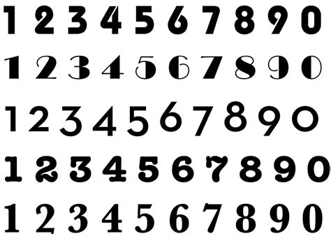 Modern Numbers — Sketches, Patterns & Templates | Lettering fonts ...