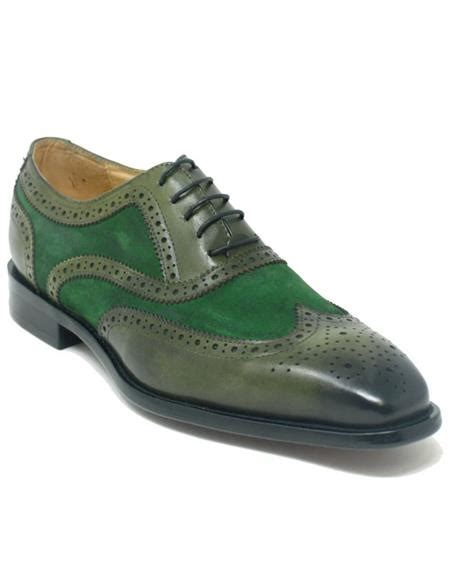 SKU#49591 Wingtip Shoe - Two Toned Shoe - Lace Up Shoes - Ca