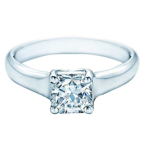 Tiffany and Co. Lucida Cut Diamond Platinum Ring at 1stdibs