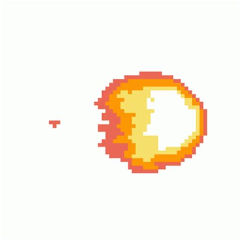 Fireball Pixel Sticker - Fireball Pixel Fire - Discover & Share GIFs | Pixel art tutorial, Pixel ...