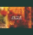 Elegant happy diwali festival background Vector Image