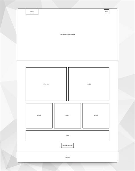 Web Design Wireframe Template