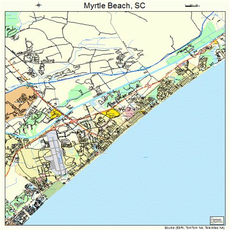 Myrtle Beach South Carolina Street Map 4549075