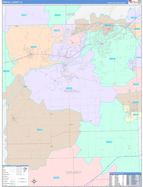 Maps of Kendall County Illinois - marketmaps.com