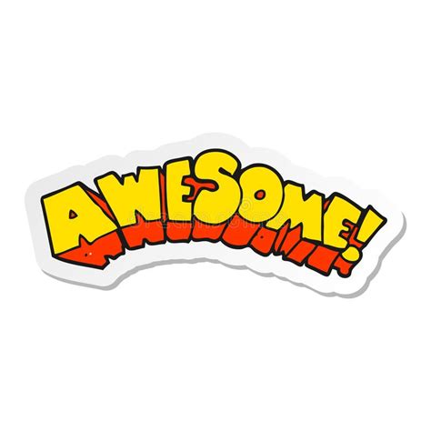 The Word Awesome Clipart