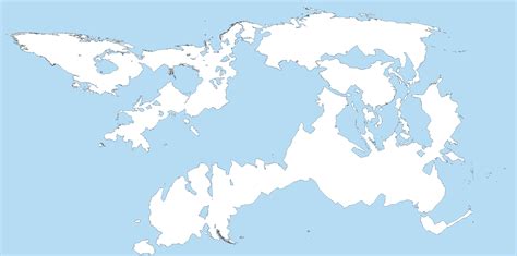 Blank Fictional World Maps