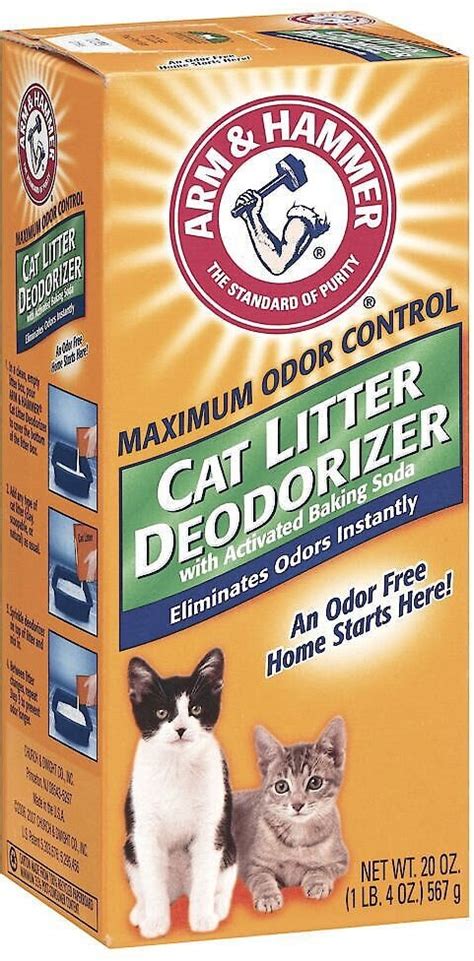 Arm & Hammer Litter Cat Litter Deodorizer Powder, 20-oz box - Chewy.com