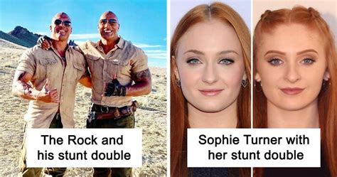 40 Actors With Their Stunt Doubles Who Look Exactly Like Them | Bored Panda