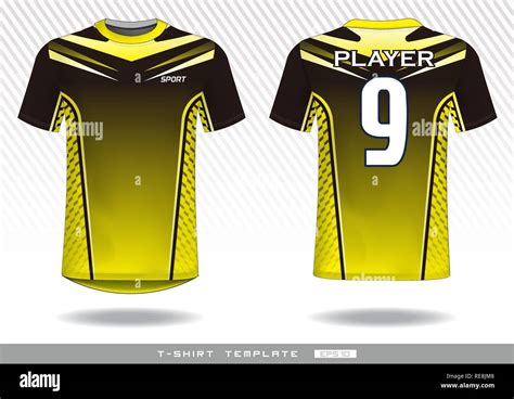 sports t shirt template. uniform design. team wear design. prints ...