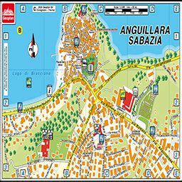 Mappa di Anguillara Sabazia / Cartografia Aggiornata di Bracciano @ Geoplan.it