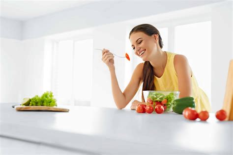 Healthy Diet. Woman Eating Vegetarian Salad. Healthy Eating, Foo – ILSI ...