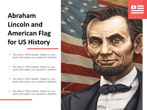 Abraham Lincoln And American Flag For Us History Ppt Powerpoint Presentation Inspiration Ideas ...