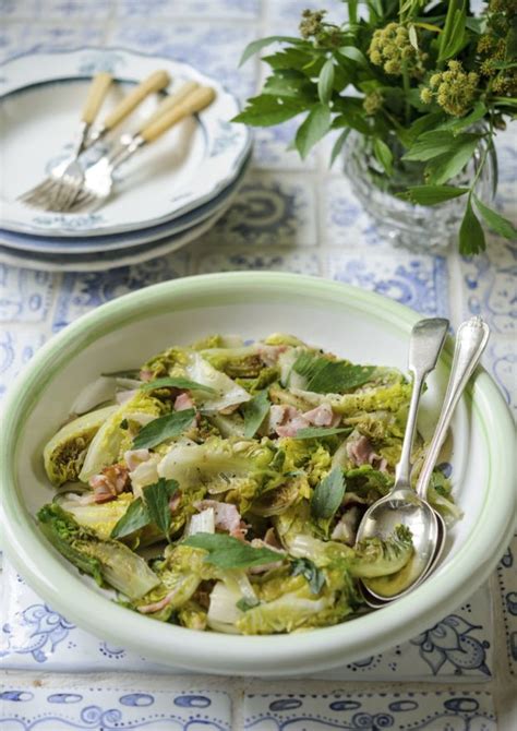 Gem lettuce & bacon with lovage recipe - The English Garden | Recipes, Summer recipes, Cooked ...