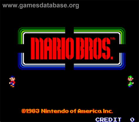 Mario Bros. - Arcade - Artwork - Title Screen