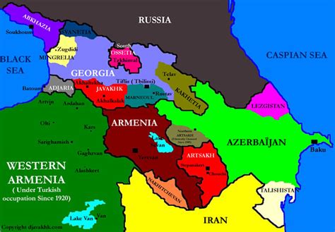 South Caucasus Map | Map of the South Caucasus countries (Ab… | Flickr