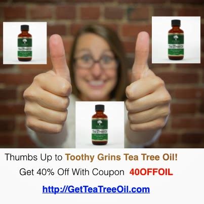 Thumbs Up On Toothy Grins Tea Tree Oil | Toothy Grins Store