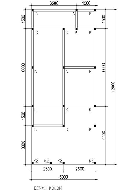 Detail Denah Kolom Rumah 2 Lantai Koleksi Nomer 5