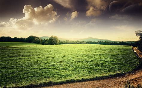 Download Road Country Grass Green Nature A Dreamy World HD Wallpaper by ayegraphics