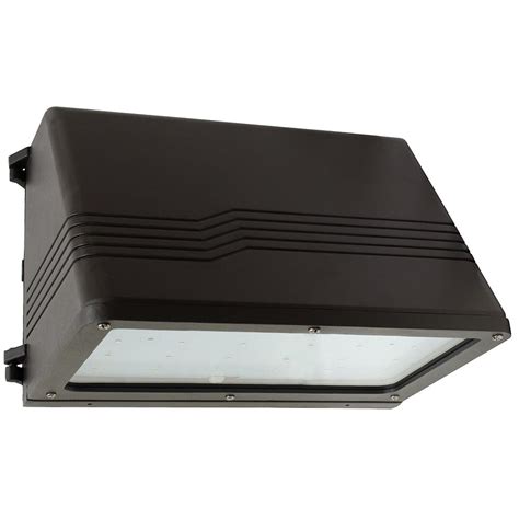 Radiance 37-Watt Bronze Outdoor Integrated LED Full Cutoff Wall Pack Light-RCWPM5L37U5CZ - The ...