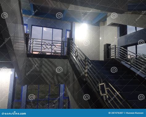 Interior of the stairs stock image. Image of wood, architecture - 287476307