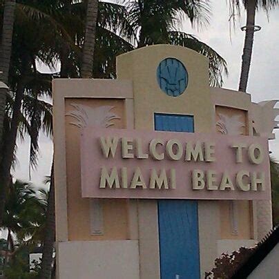 Welcome To Miami Beach Sign - Miami Beach, FL