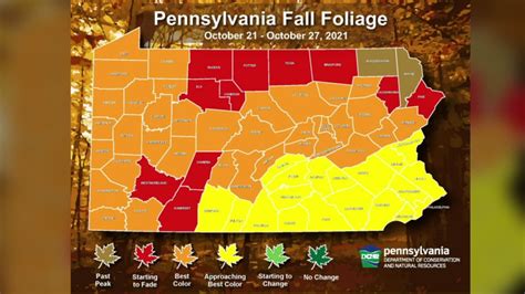 Department of Conservation and Natural Resources Fall Foliage Map ...