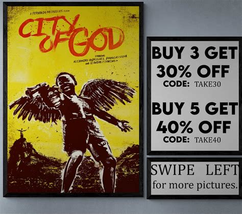 City of God Movie/show Poster Wall Art Printed & Shipped 755 - Etsy