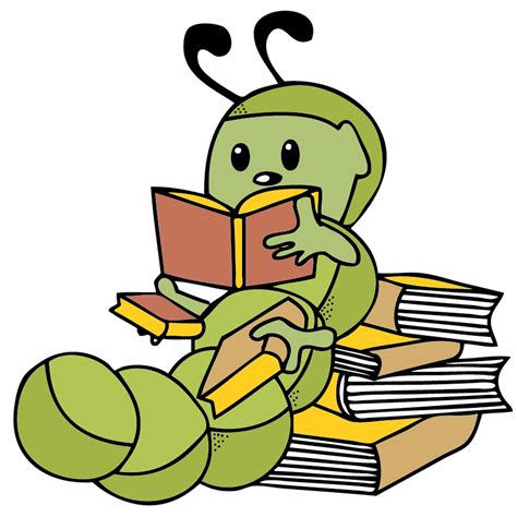 Bookworm clipart students, Bookworm students Transparent FREE for ...