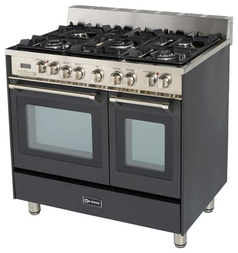 Verona 36" Double Oven Dual Fuel Range - Transitional - Gas Ranges And Electric Ranges - new ...