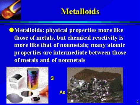 Metalloids and the difference between the positive ion and negative ion ...