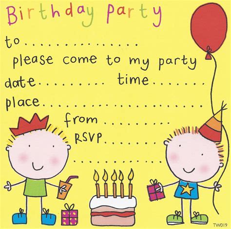 29+ Print Birthday Invitations PNG | Free Invitation Template