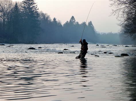 Free Images : beach, sea, winter, morning, shore, wave, lake, fish, fishing rod, body of water ...