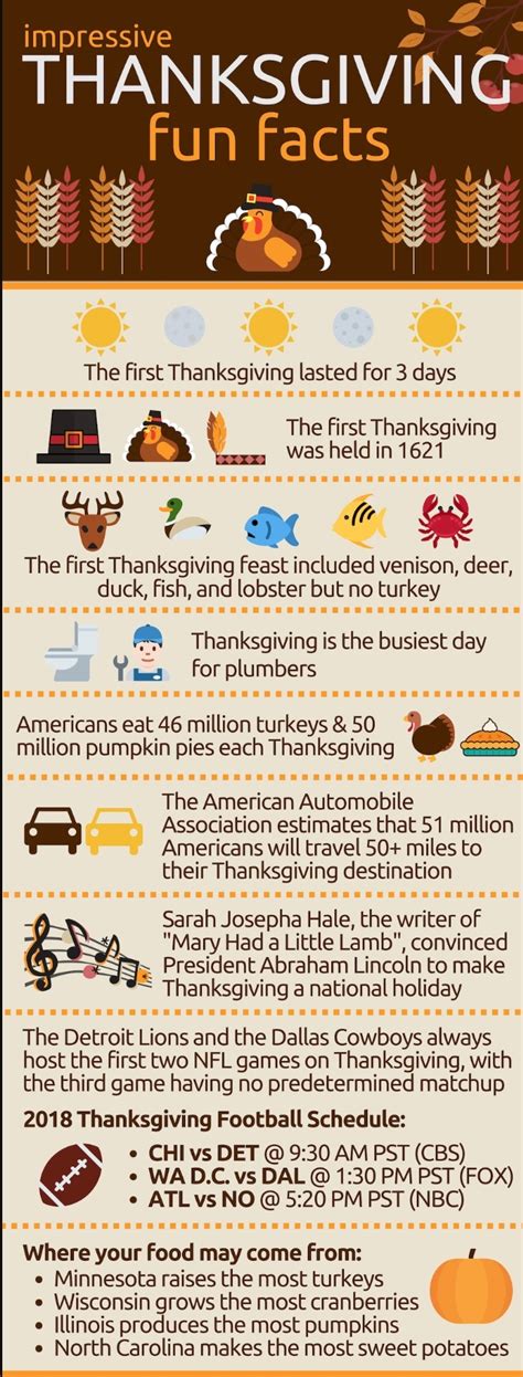 Fun Facts About Thanksgiving {Infographic}