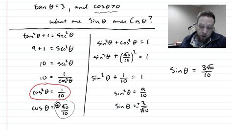 Using pythagorean Identities to Find Trig Ratios - YouTube