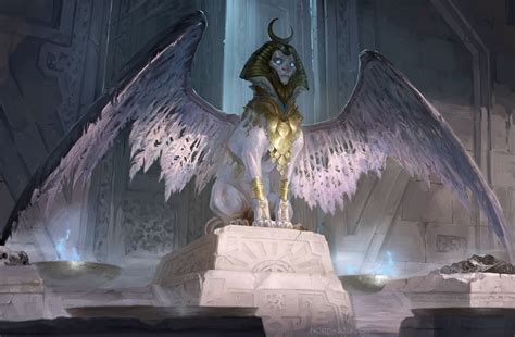 Download Sphinx Wings Fantasy Creature HD Wallpaper by Irina Kuzmina