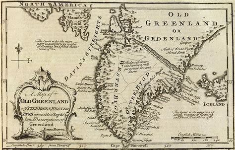 Antique Map of Old Greenland, Groenland- Old Cartographic Map - Antique Maps Digital Art by Siva ...