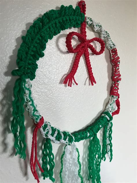 Macrame Christmas Wreath - Etsy