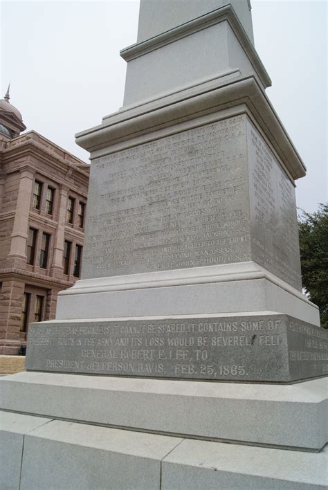 Hood’s Texas Brigade Monument - TEXAS HISTORICAL MARKERS