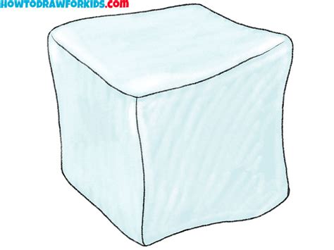 How to Draw an Ice Cube - Easy Drawing Tutorial For Kids