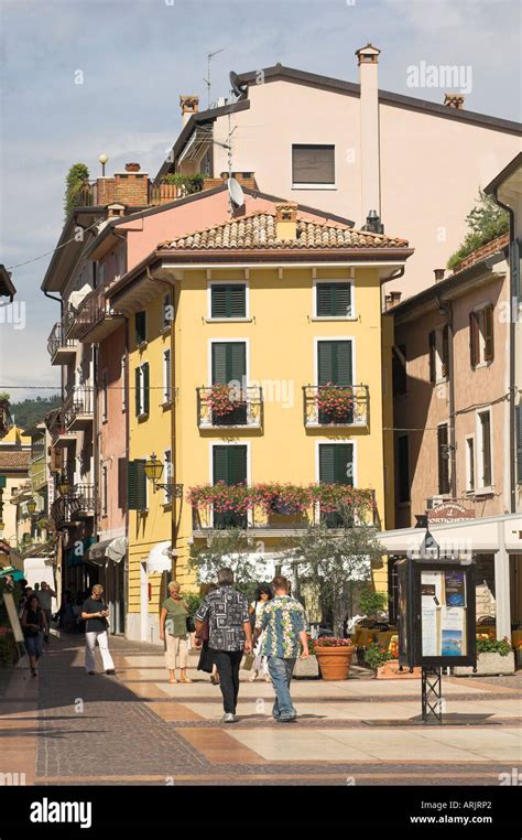 A view of Piazza Catullo Bardolino Lake Garda Italy Stock Photo - Alamy