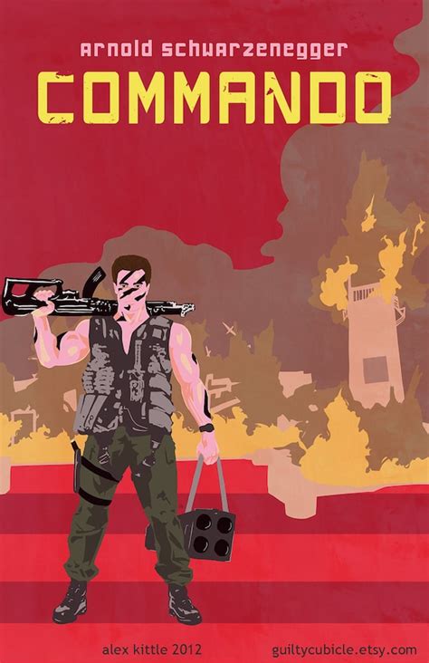 COMMANDO Original Movie Poster by guiltycubicle on Etsy