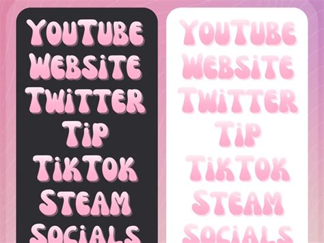 35 Pink Cute Twitch Panels Simple Minimal and Cute Pink - Etsy