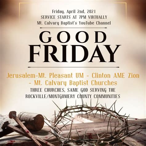 Good Friday Service – Jerusalem-Mt.Pleasant UMC