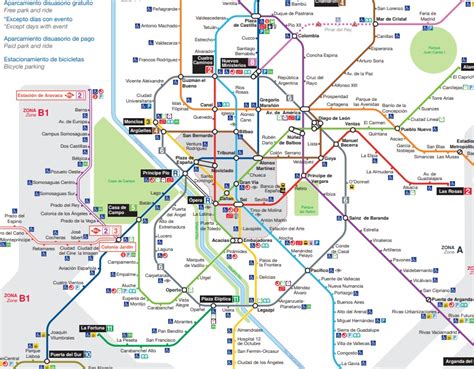 Madrid Metro Map