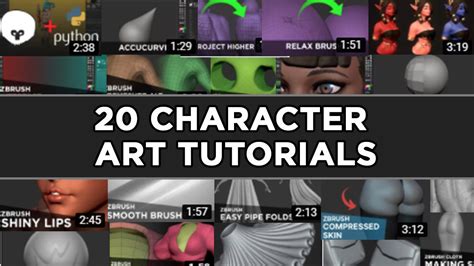 ArtStation - 20 Character Art Tutorials | Tutorials