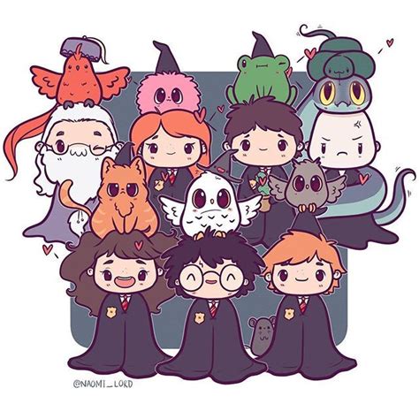 Wizards and their pets (Peter you stupid little—) | Harry potter cartoon, Harry potter art